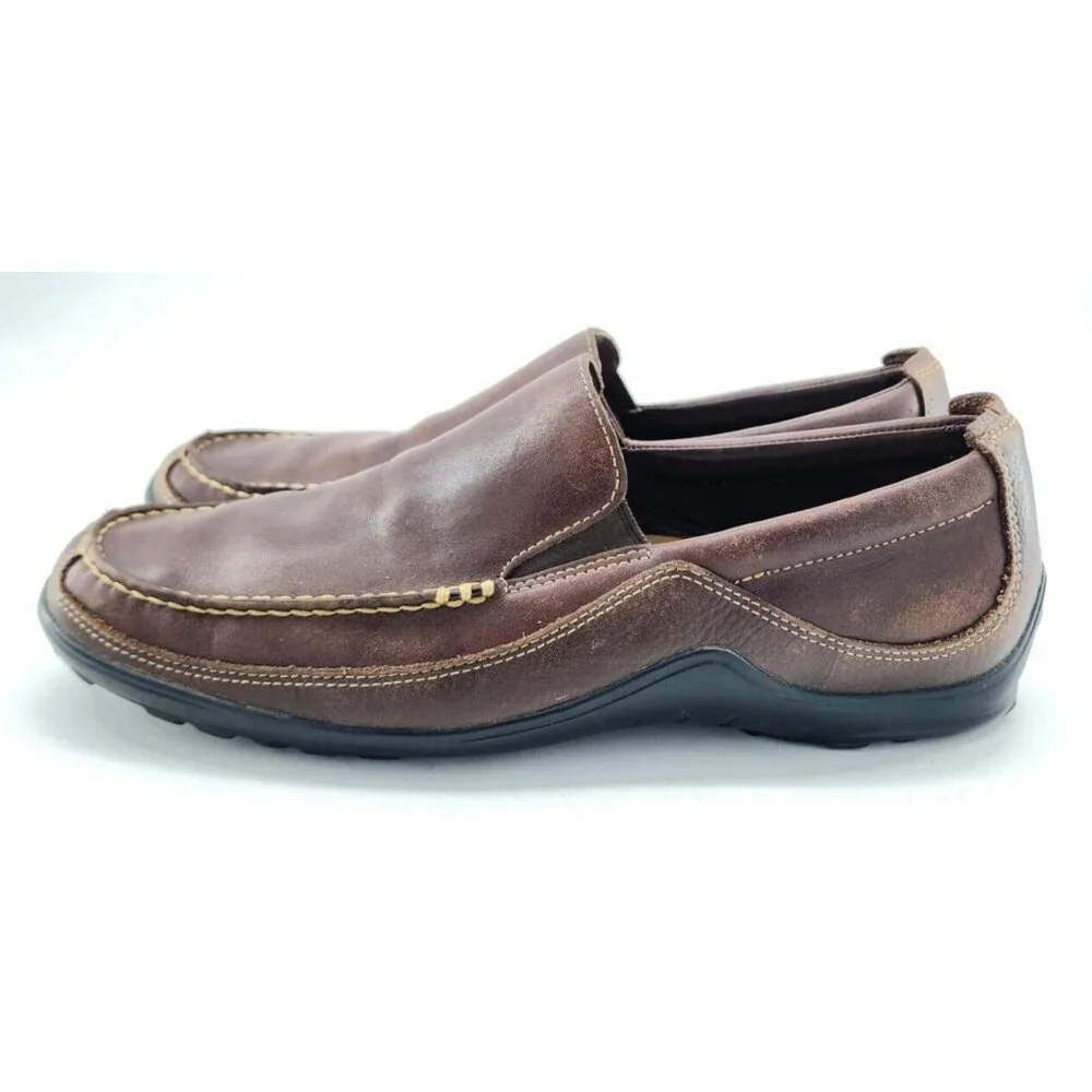 Cole Haan Brown Leather Tucker Venetian Slip-On Loafers Shoe Men's Size 10M‎